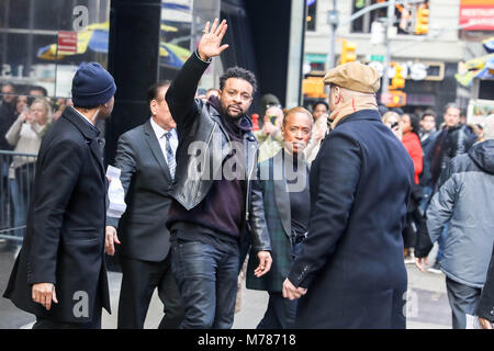 Der jamaikanische Sänger Shaggy gesehen ist eine TV-Sendung "Good Morning America" in Manhattan, in der Stadt New York in den Vereinigten Staaten dieses Freitag, 09. (Foto: WILLIAM VOLCOV/BRASILIEN FOTO DRÜCKEN) Stockfoto