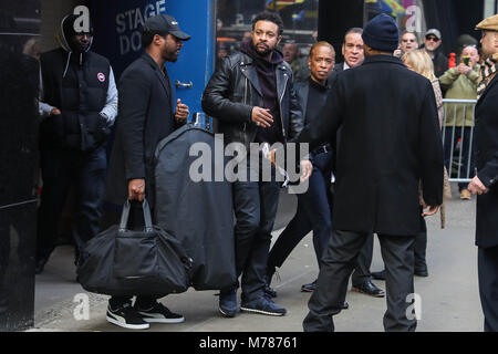 New York, New York, USA. 9 Mär, 2018. Der jamaikanische Sänger Shaggy gesehen ist eine TV-Sendung "Good Morning America" in Manhattan, in der Stadt New York in den Vereinigten Staaten dieses Freitag, 09. Credit: William Volcov/ZUMA Draht/Alamy leben Nachrichten Stockfoto