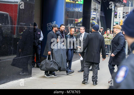 New York, New York, USA. 9 Mär, 2018. Der jamaikanische Sänger Shaggy gesehen ist eine TV-Sendung "Good Morning America" in Manhattan, in der Stadt New York in den Vereinigten Staaten dieses Freitag, 09. Credit: William Volcov/ZUMA Draht/Alamy leben Nachrichten Stockfoto