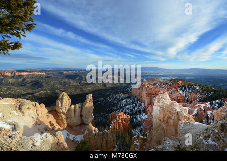 Bryce Canyon Blick vom Bryce Point. Stockfoto