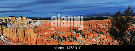 Bryce Canyon Blick von Inspiration Point. Stockfoto