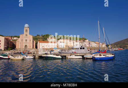 Port de Vendres in Frankreich Stockfoto