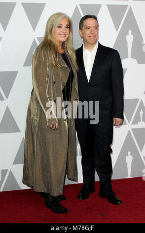 90. jährlichen Oscars nominierten Mittagessen 2018 im Beverly Hilton Hotel in Beverly Hills, Kalifornien. Mit: Darla K. Anderson, Lee Unkrich Wo: Los Angeles, Kalifornien, Vereinigte Staaten, wenn: 05 Feb 2018 Credit: Adriana Barraza/WENN.com M. Stockfoto