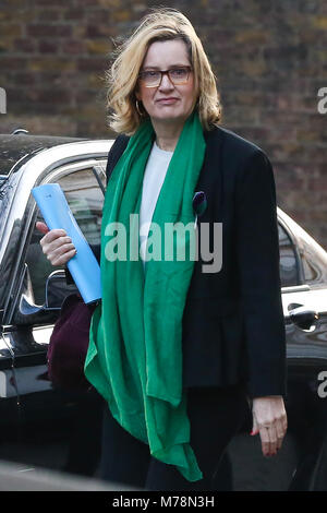 Kabinettssitzung in Downing Street mit: Amber Rudd - Home Secretary Wo: London, Vereinigtes Königreich, wenn: 06 Feb 2018 Credit: WENN.com Stockfoto