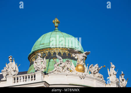 Hofburg, UNESCO-Weltkulturerbe, Wien, Österreich, Europa Stockfoto