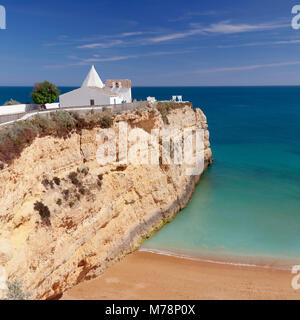 Nossa Senhora da Rocha Kapelle, Armacao de Pera, Algarve, Portugal, Europa Stockfoto