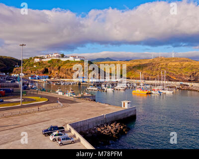 Hafen von Vila do Porto, Santa Maria Island, Azoren, Portugal, Atlantik, Europa Stockfoto