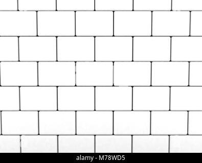 Weiße Steine Wand Stockfoto