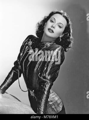 HEDY LAMARR (1914-2000) österreichisch-amerikanische Schauspielerin um 1942 Stockfoto