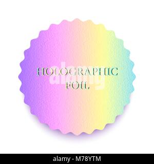 Bunte holografische Folie Stock Vektor