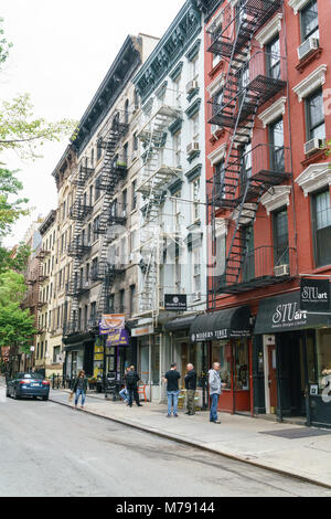 SoHo, Gusseisen historischen Bezirk, Straße, Manhattan, New York City Stockfoto