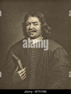 John Bunyan, englischer Schriftsteller, puritanische Prediger, Autor der Fortschritte des Pilgers Stockfoto