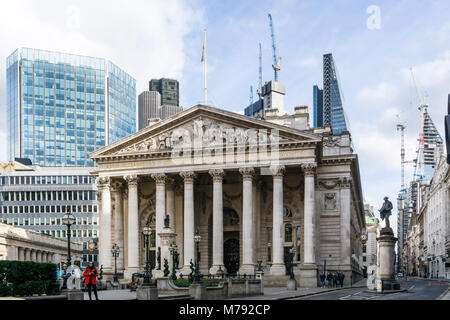 Der Royal Exchange in der Londoner City. Stockfoto