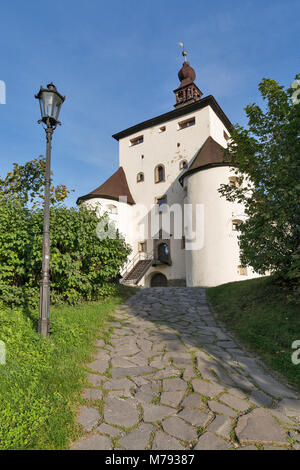 Renaissanceschloss Nový Zamok oder Neue Burg in Banska Stiavnica, Slowakei. UNESCO-Weltkulturerbe. Stockfoto