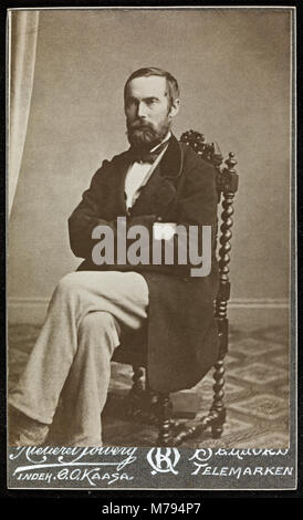 Portrett av forfatter Aasmund Olavsson Vinje (1818-1870) (40238975651) Stockfoto