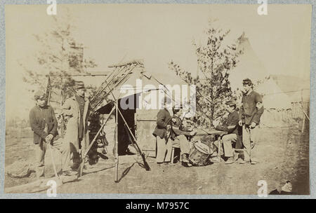 Drummer Boys aus Pflicht, Karten spielen im Lager, Winter 1862 LCCN 00651621 Stockfoto