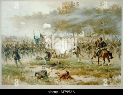 Die Schlacht von Antietam, die am 17. September 1862 während des Amerikanischen Bürgerkriegs ausgetragen wurde, war eine der blutigsten Schlachten in der Geschichte der USA mit bedeutenden militärischen und historischen Folgen. Stockfoto