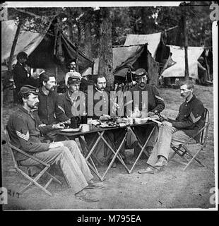 Bealeton, Virginia. Unteroffiziere' Durcheinander von Co.D, 93 d New York Infanterie LOC cwpb. 00815 Stockfoto