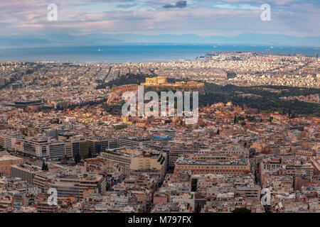 Akropolis, Parthenon in Athen, Griechenland Stockfoto