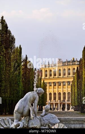 Venus Brunnen in Schönbrunn Park in Wien, Österreich Stockfoto