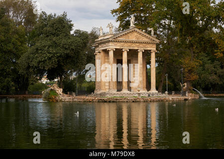 Rom, Italien, 11. Oktober 2016: Tempel des Asklepios in Rom, Italien Stockfoto