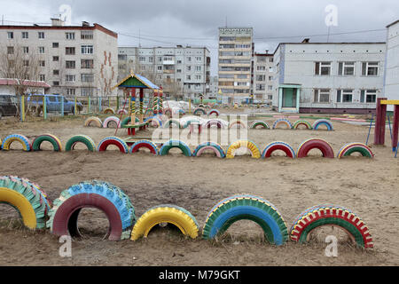 In Nordeuropa, Russland, Komi region, Usinsk, Stockfoto