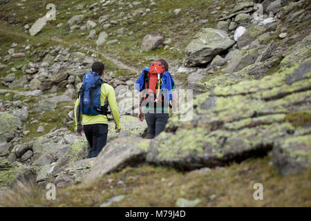 Bergwanderung Fluchtkogel, Ötztaler Alpen, Tirol, Österreich, Stockfoto