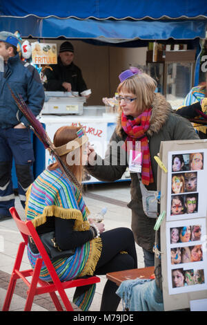 Karneval in Rijeka, Kroatien Stockfoto