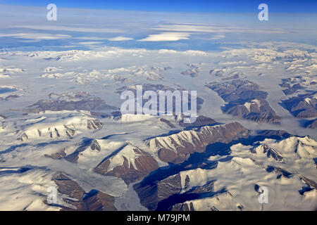 Nordamerika, Kanada, Nordkanada, Nunavut, Ellesmere Island, Gletscher, Berge, Eis Landschaft, Stockfoto