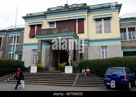 Äthiopien, Addis Abeba,, alten Palast von Kaiser Haile Selassie, heute Ethnographisches Museum des Instituts für äthiopische Studien, Universität von Addis Abeba Stockfoto