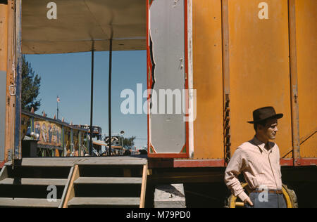 Verkäufer State Fair, Rutland, Vermont, USA, Jack Delano für die Farm Security Administration - Office of War Information, September 1941 Stockfoto