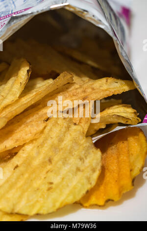 Die crinkle Cut scharfe Stockfoto