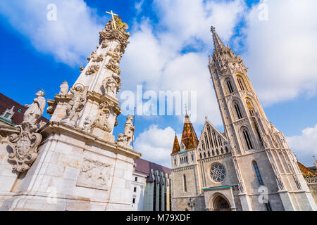 St. Matthias-Kirche in Budapest. Eines der wichtigsten Tempel in Ungarn. Stockfoto