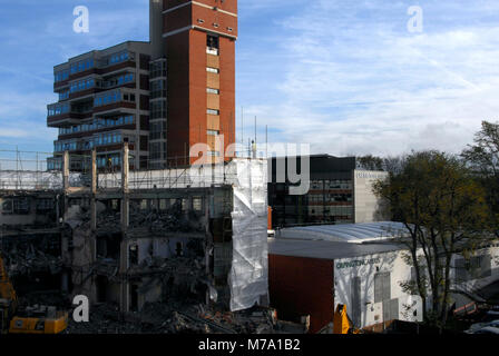 Abriss der Gebäude für Sanierung, Orpington, Kent, England Stockfoto