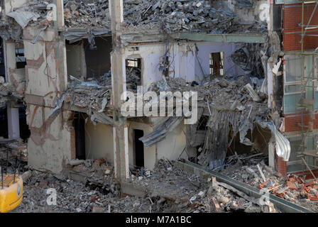 Abriss der Gebäude für Sanierung, Orpington, Kent, England Stockfoto