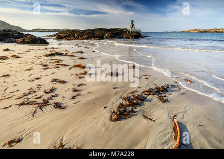 Die bosta Glocke auf bosta Strand, Insel Lewis, Äußere Hebriden, Schottland Stockfoto