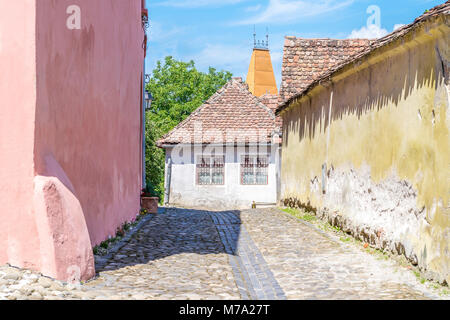 SIGHISOARA, Rumänien - 1. JULI 2016: Traditionelles Haus in Alba Iulia, Rumänien. Stockfoto