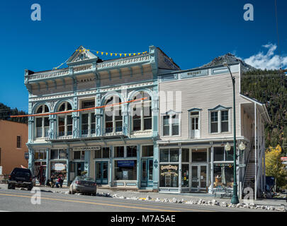 Wright's Hall, Wright's Opera House, 1888 auf der Main Street in Ouray, Colorado, USA Stockfoto