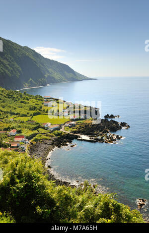 Fajã das Almas. Insel São Jorge. Azoren, Portugal Stockfoto