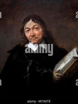 Descartes. Portrait der französische Philosoph Rene Descartes (1596-1650) von Jan Baptist Weenix, Öl auf Leinwand, c. 1647-9 Stockfoto