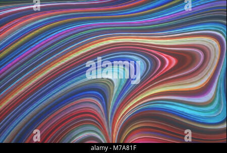 Abstrakte mehrfarbige Linien, Illustration. Stockfoto