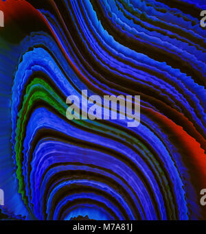 Abstrakte blaue Linien, Illustration. Stockfoto