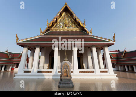 Ubosot Wat Sakret, Tempel Golden Mountain, Bezirk Pom Präp Sattru Phai, Bangkok, Thailand Stockfoto