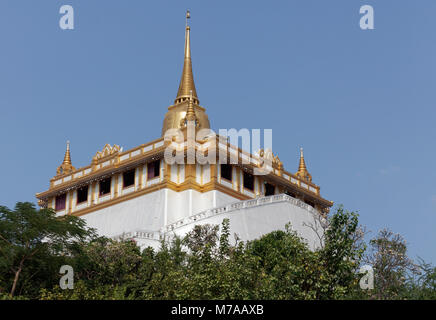 Phu Khao Thong, goldenen Berg, Wat Saket, Bezirk Pom Präp Sattru Phai, Bangkok, Thailand Stockfoto