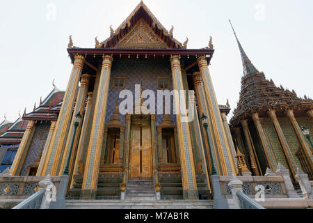 Prasat Phra Dhepbidorn, Königliche Pantheon, Wat Phra Kaeo, Ko Ratanakosin, Bangkok, Thailand Stockfoto