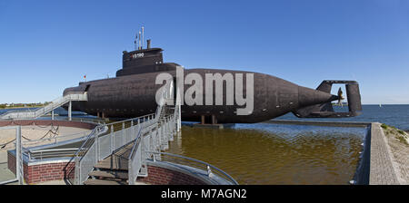 U-Boot in Burg, Burgstaaken, Fehmarn, Schleswig-Holstein, Norddeutschland, Deutschland, Stockfoto