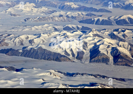Nordamerika, Kanada, Nordkanada, Nunavut, Ellesmere Island, Gletscher, Berge, Eis Landschaft, Stockfoto