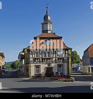 Deutschland, Hessen, Bad Soden-Salmünster, altes Rathaus, Stockfoto