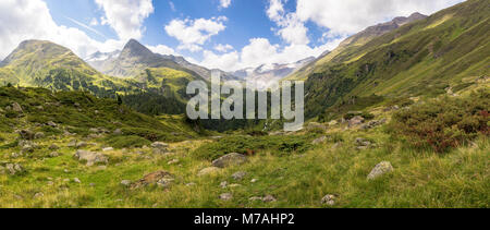 Österreich, Tirol, Ötztal, Obergurgl, Blick in den hinteren Gurgler Tal Stockfoto