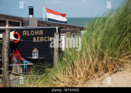 Beach Bar schließen Oranjezon auf Zeeland/Niederlande Stockfoto